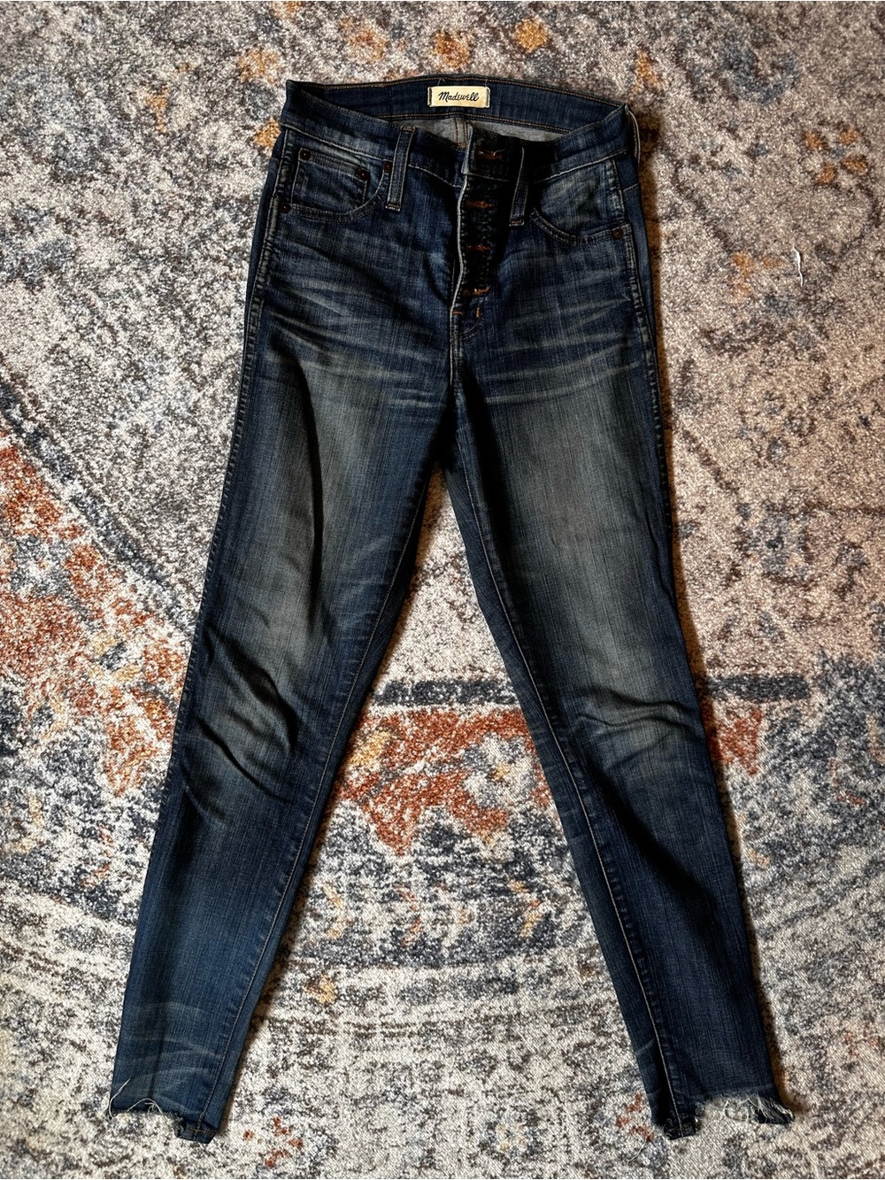 Madewell Skinny Jeans in Dark Indigo Wash